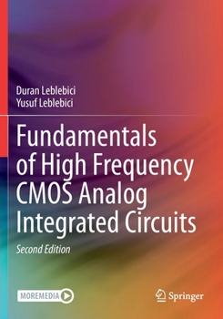 Paperback Fundamentals of High Frequency CMOS Analog Integrated Circuits Book