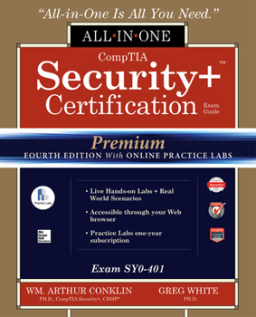 Hardcover Comptia Security+ Certification All-In-One Exam Guide, Premium Fourth Edition with Online Practice Labs (Exam Sy0-401) Book