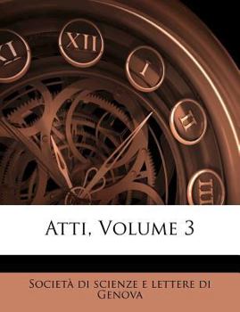 Paperback Atti, Volume 3 [Italian] Book