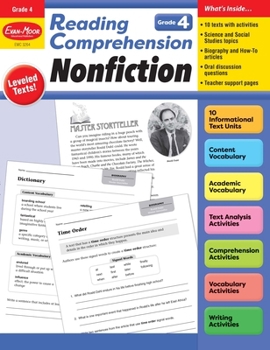 Paperback Reading Comprehension: Nonfiction, Grade 4 Teacher Resource Book