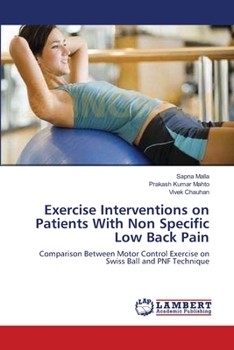 Paperback Exercise Interventions on Patients With Non Specific Low Back Pain Book