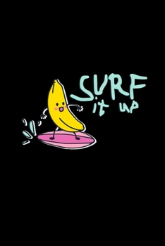 Paperback Surf it up: 6x9 Banana - grid - squared paper - notebook - notes Book