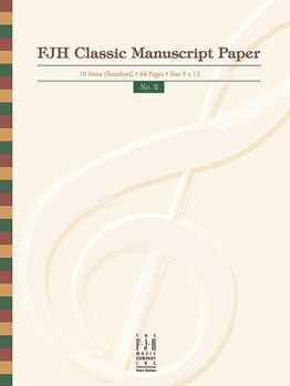 Paperback Fjh Classic Manuscript Paper No. 2 Book