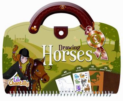 Spiral-bound Drawing Horses [With Sticker(s) and Stencils] Book