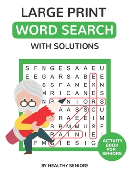 Paperback Large Print Word Search: Activity Book for Seniors [Large Print] Book