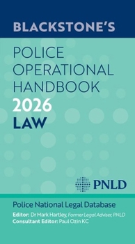 Paperback Blackstone's Police Operational Handbook 2026 Book
