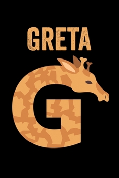 Greta: Animals Coloring Book for Kids, Weekly Planner, and Lined Journal Animal Coloring Pages. Personalized Custom Name Initial Alphabet Christmas or Birthday Gift for Girls