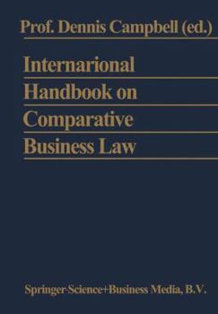 Paperback International Handbook on Comparative Business Law Book