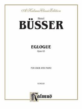 Paperback Eglogue, Op. 63: Part(s) Book