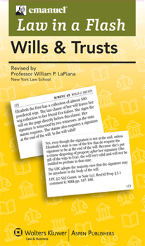 Paperback Emanuel Law in a Flash for Wills and Trusts Book