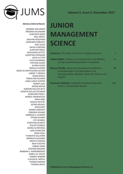 Paperback Junior Management Science, Volume 2, Issue 3, December 2017 [German] Book