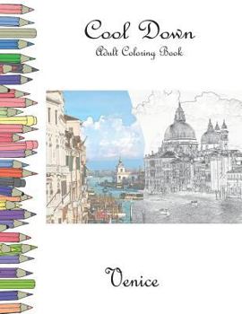 Paperback Cool Down - Adult Coloring Book: Venice Book
