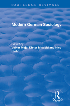 Paperback Modern German Sociology Book
