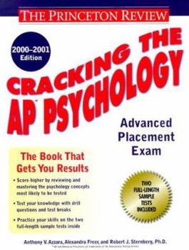 Paperback Cracking the AP Psychology, 2000-2001 Edition Book