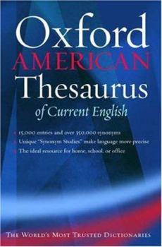 Hardcover The Oxford American Thesaurus of Current English Book