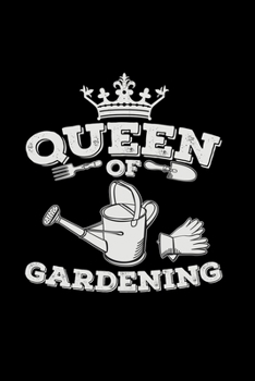 Paperback Queen of gardening: 6x9 Gardening - dotgrid - dot grid paper - notebook - notes Book