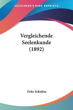 Paperback Vergleichende Seelenkunde (1892) Book