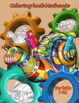 Paperback coloring book mechanic: coloring book 96 pages 8.5 x 11 inch Book