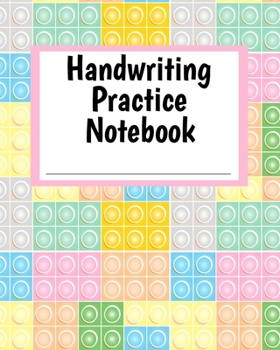 Paperback Handwriting Practice Notebook: Pastel Building Blocks Theme Composition-Style Book for Printing and Writing Practice - Grade Pre-K - 2 Primary School Book