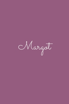 Margot: notebook with the name on the cover, elegant, discreet, official notebook for notes, dot grid notebook,