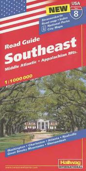 Map USA Southeast Road Guide Book