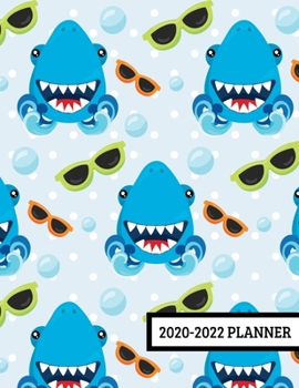 2020-2022 Planner: 3 Year Planner - 36 Month Calendar Planner Diary for Next Three Years With Notes - Cool Blue Sharks (8.5"x11")