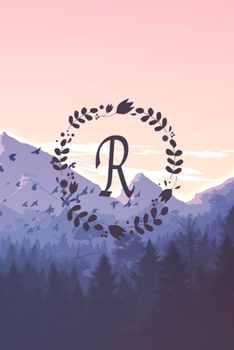 2020-2024 Initial Monogram Letter R: Lined Notebook / Journal Gift, 100 Pages, 6x9, Soft Cover, Matte Finish