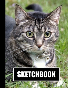 Sketchbook: Cat Cover Design | White Paper | 120 Blank Unlined Pages | 8.5" X 11" | Matte Finished Soft Cover