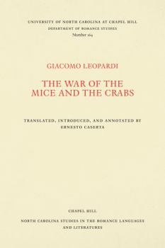 Paperback The War of the Mice and the Crabs Book