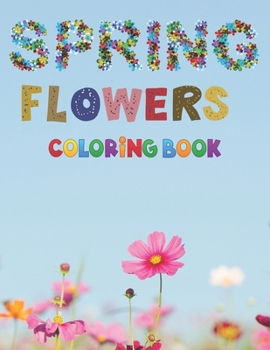 Paperback Spring Flowers Coloring Book