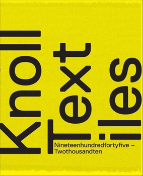 Hardcover Knoll Textiles, 1945-2010 Book