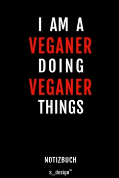 Notizbuch f�r Veganer: Originelle Geschenk-Idee [120 Seiten gepunktet Punkte-Raster blanko Papier]
