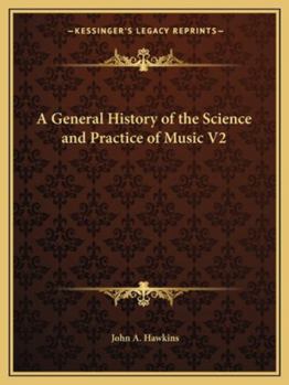 Paperback A General History of the Science and Practice of Music V2 Book