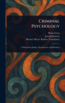 Hardcover Criminal Psychology Book