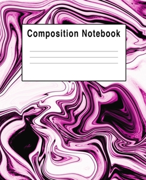 Composition Notebook: Pink And Purple Swirls Abstract