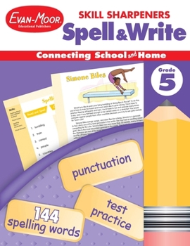 Paperback Skill Sharpeners: Spell & Write, Grade 5 Workbook Book
