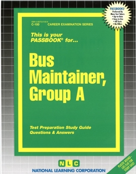 Paperback Bus Maintainer, Group A: Test Preparation Study Guide, Questions & Answers Book