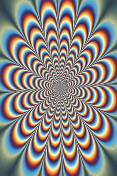 Journal: Trippy Abstract Volume 13 Lined Notebook: 110 Blank Lined (6x9) Pages to Jot Down Your Thoughts