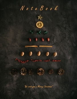 Merry Christmas - Tree Notebook Gift: Notebook Lined / Journal Gift, 120 Pages, Large (8.5 x 11 inches) Soft Cover, Glossy Finish