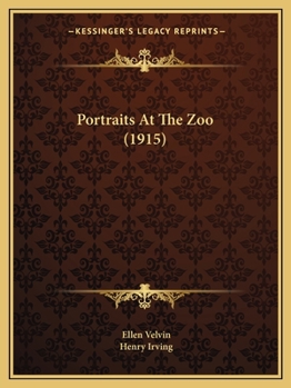 Paperback Portraits At The Zoo (1915) Book
