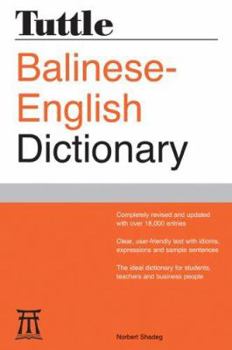 Hardcover Tuttle Balinese-English Dictionary [Balinese] Book