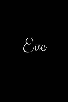 Eve: notebook with the name on the cover, elegant, discreet, official notebook for notes