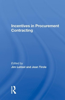Hardcover Incentives in Procurement Contracting Book