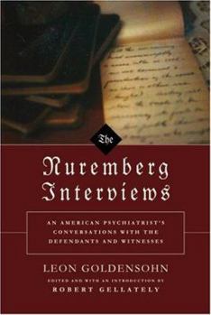 Hardcover The Nuremberg Interviews Book