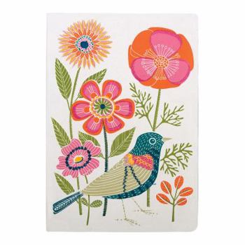 Diary Avian Friends Embroidered Handmade Journal Book