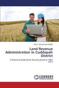 Paperback Land Revenue Administration in Cuddapah District Book