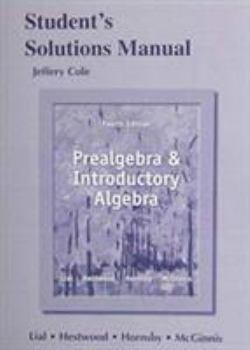 Paperback Student's Solutions Manual for Prealgebra and Introductory Algebra Book
