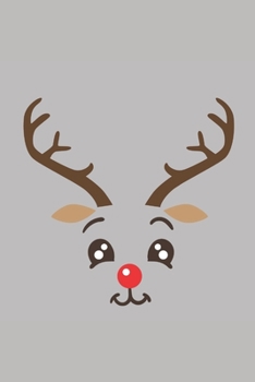 Paperback Cute reindeer face, Christmas Notebook Kids, Lined Journal/Notes Christmas: Blank Lined Notebook Journal for Kids - 6x9 120 page Book