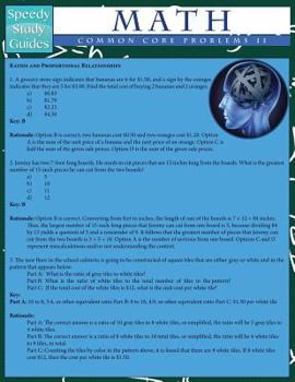 Paperback Math Common Core Problems II (Speedy Study Guides: Academic) Book
