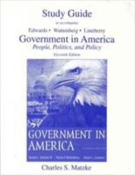 Paperback Government in America: Study Guide: People, Politics and Policy Book